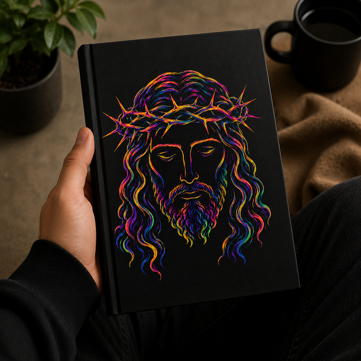 Crowned Savior Psychedelic Hardcover Journal