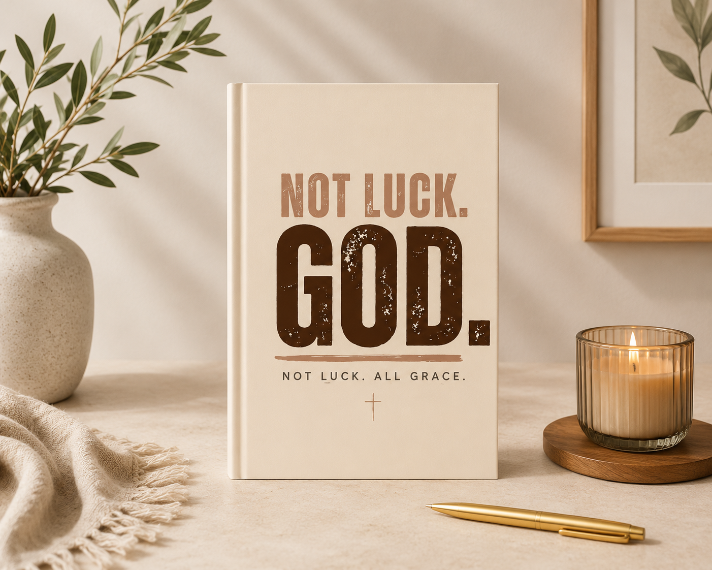 Not Luck. God. Hardcover Journal