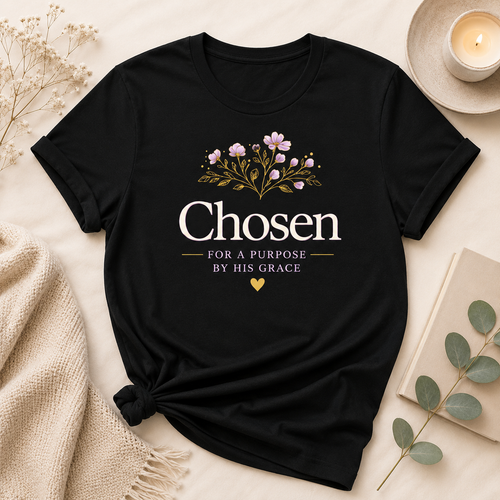 Chosen Christian T-Shirt | For a Purpose Faith-Based Graphic Tee