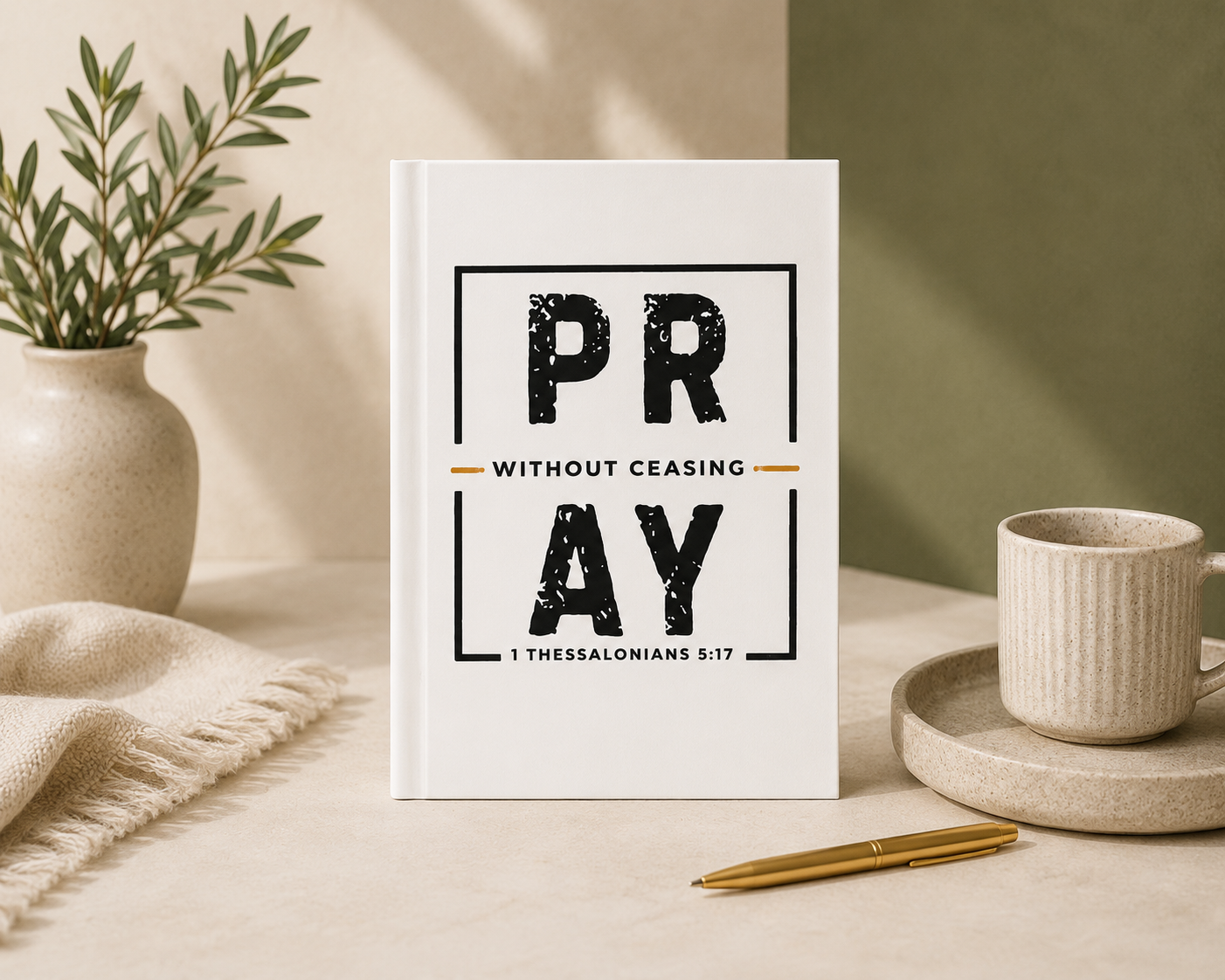 Pray Without Ceasing Hardcover Journal | 1 Thessalonians 5:17