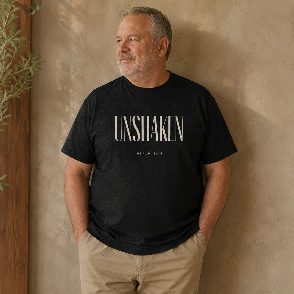 Unshaken By Faith | Minimal Christian T-Shirt