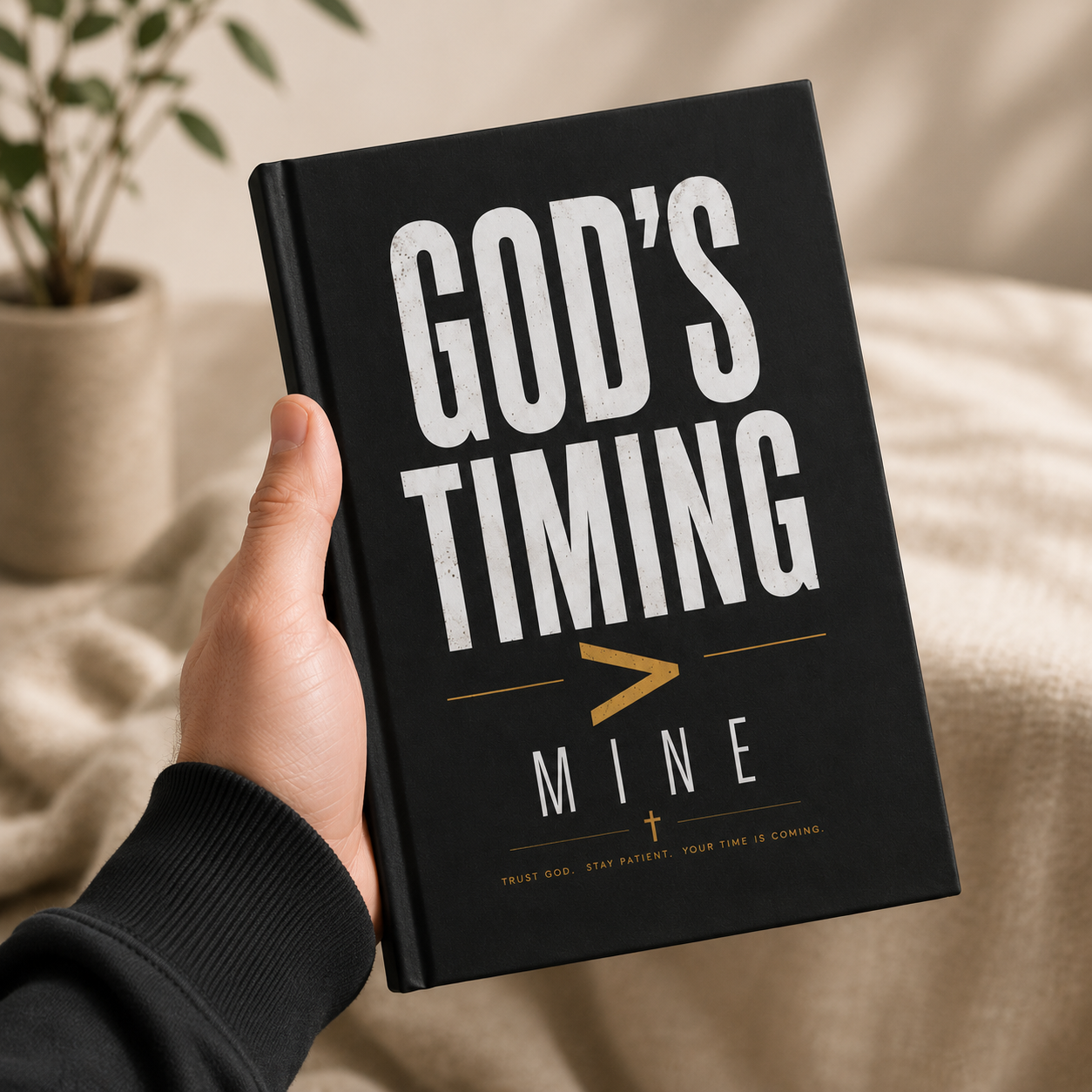 God’s Timing > Mine Hardcover Journal