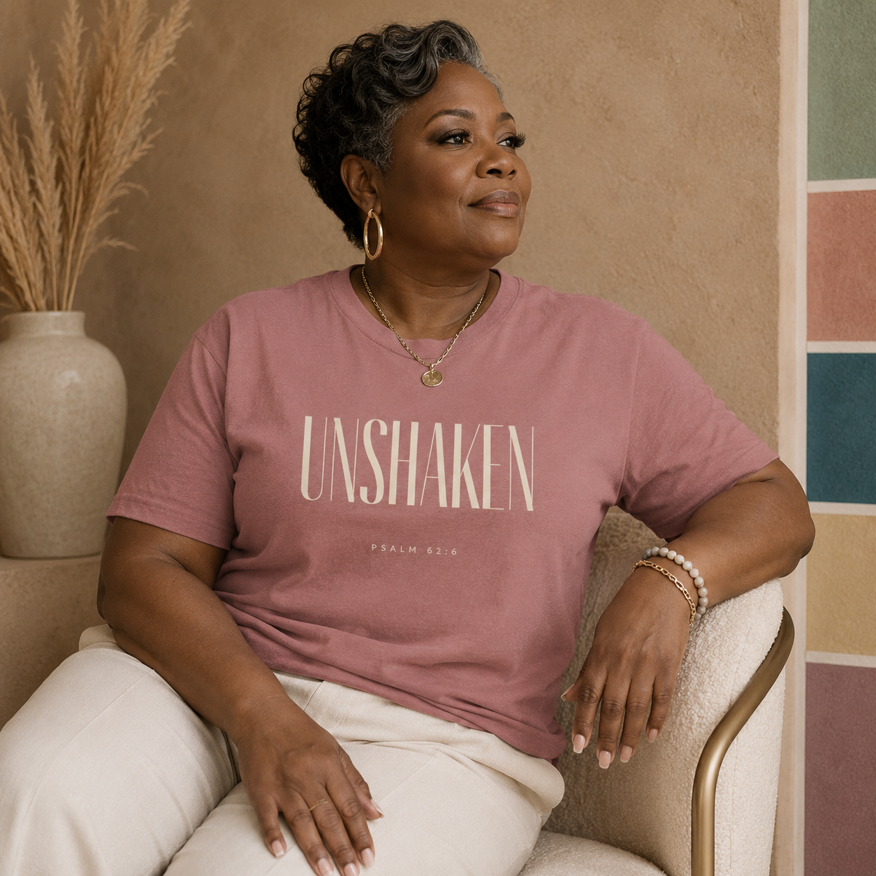 Unshaken By Faith | Minimal Christian T-Shirt