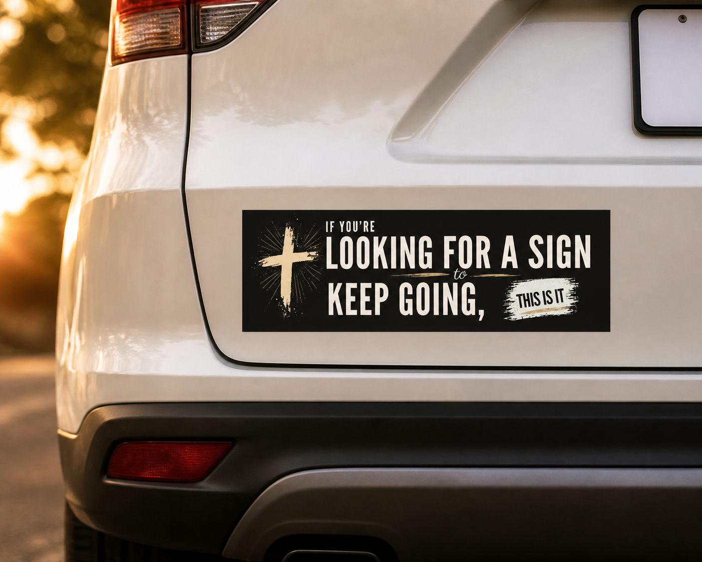 If You’re Looking for a Sign — Keep Going Car Magnet