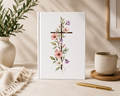 Floral Cross Hardcover Journal