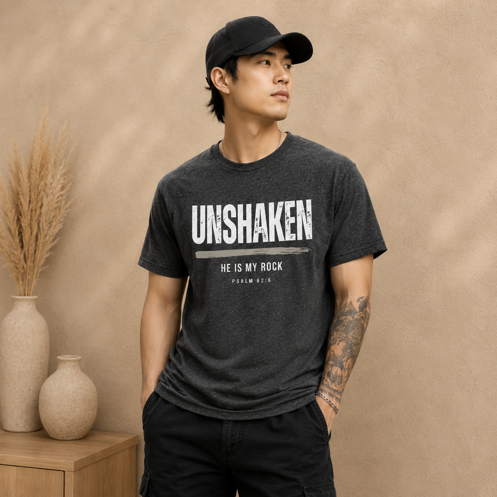 Unshaken | Psalm 62:6 Christian Graphic Tee