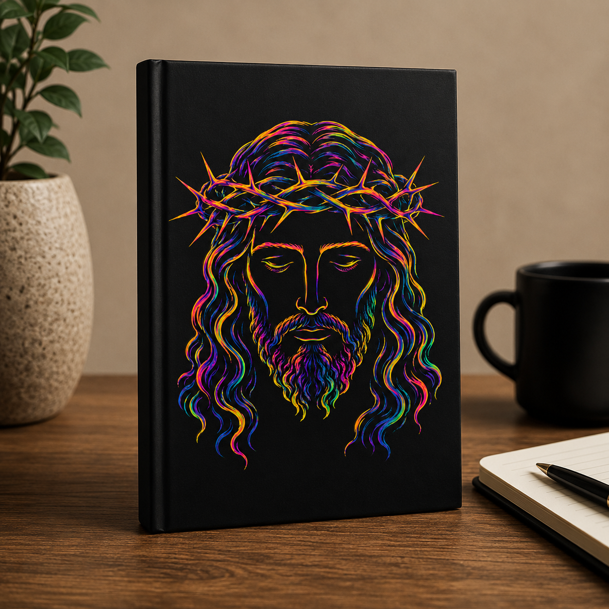 Crowned Savior Psychedelic Hardcover Journal